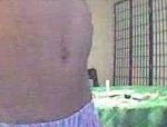 Una giovane nera mostra le tette in cam #6